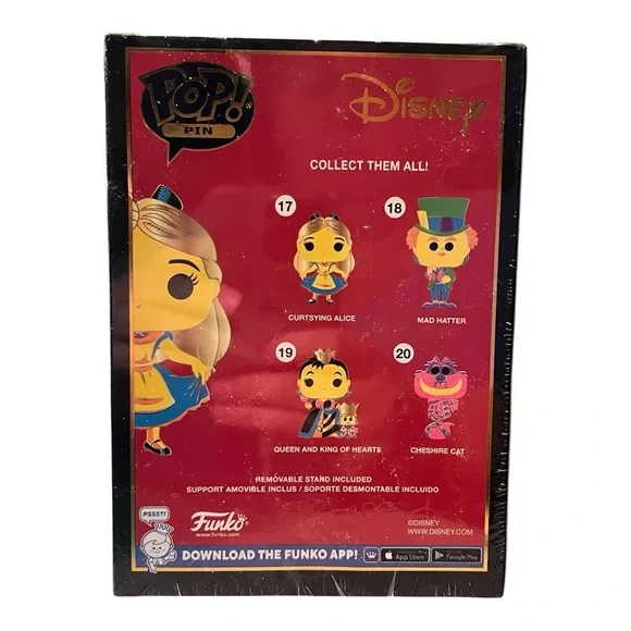 Funko Disney Pop! Pin - Curtsying Alice in Blue and Yellow - Picture 4 of 5